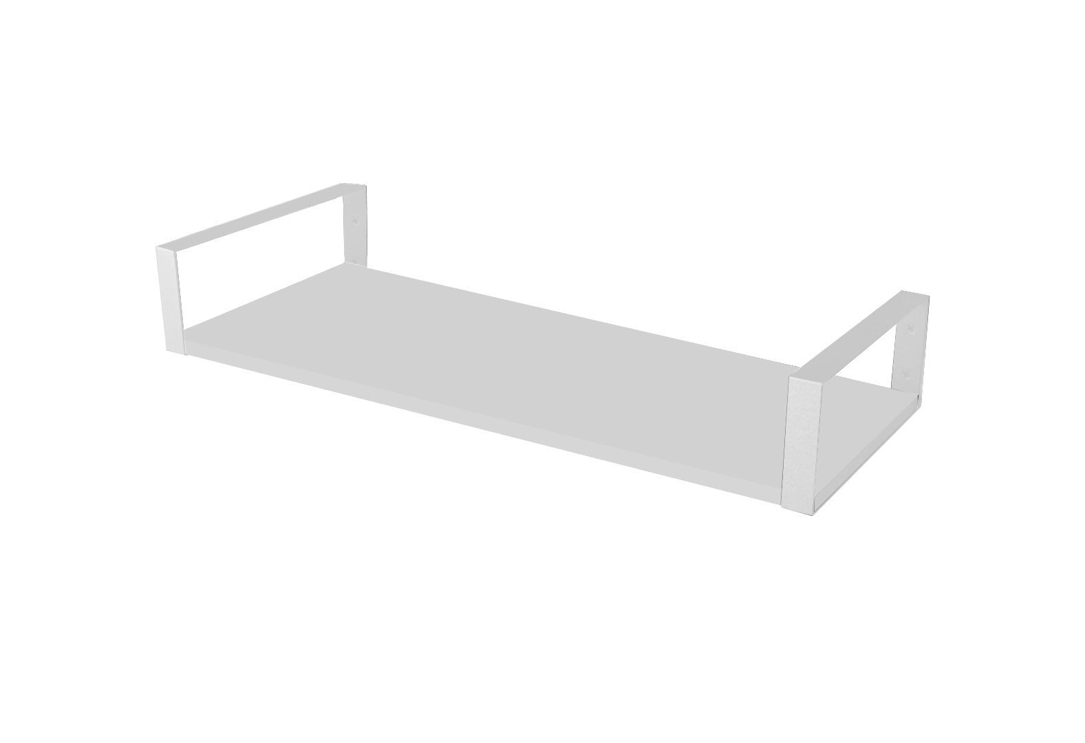 Фото 1 - Полка Moreli XR 28 прямоугольник 80 см, ДСП белая, крепеж белый