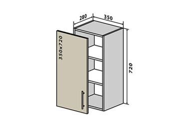 Фото В19 Тумба 1Д 35 Грація VIP-master