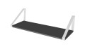 Фото 1 - Полиця Moreli XT 28 трикутник 80 см, ДСП антрацит, кріплення біле