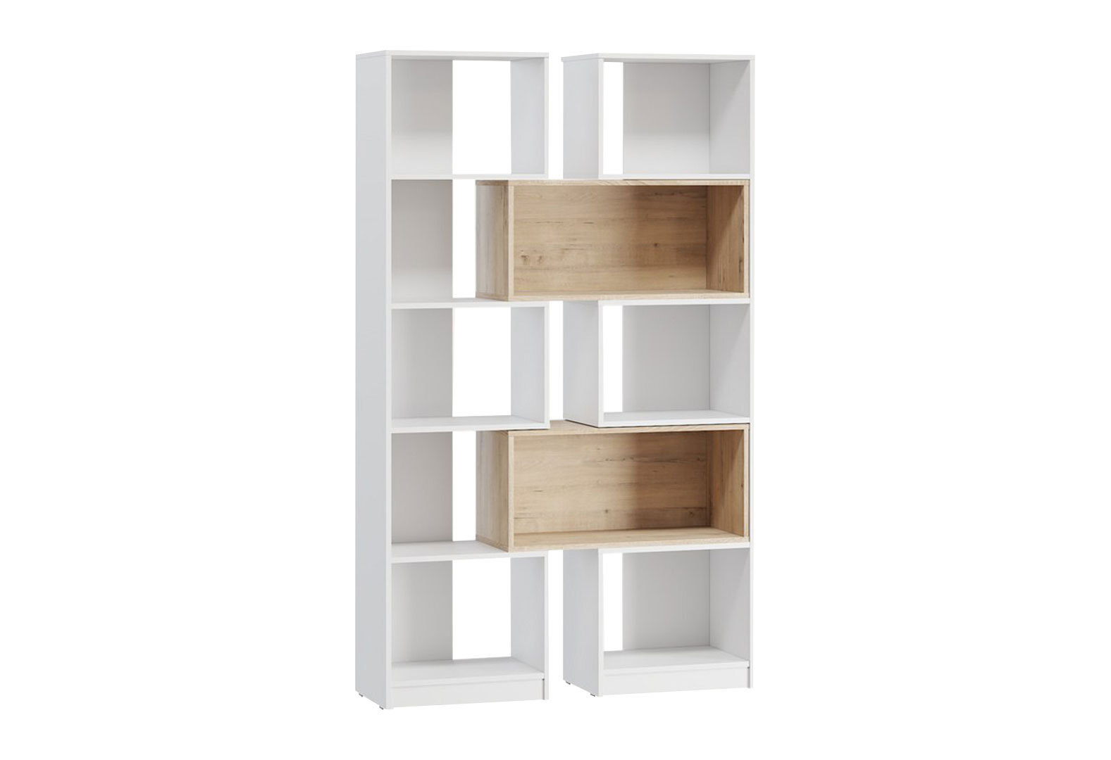 Фото 3 - Cтелаж Kredens furniture TA0001 трансформер 156 / 115 см, білий / дуб аппалачі