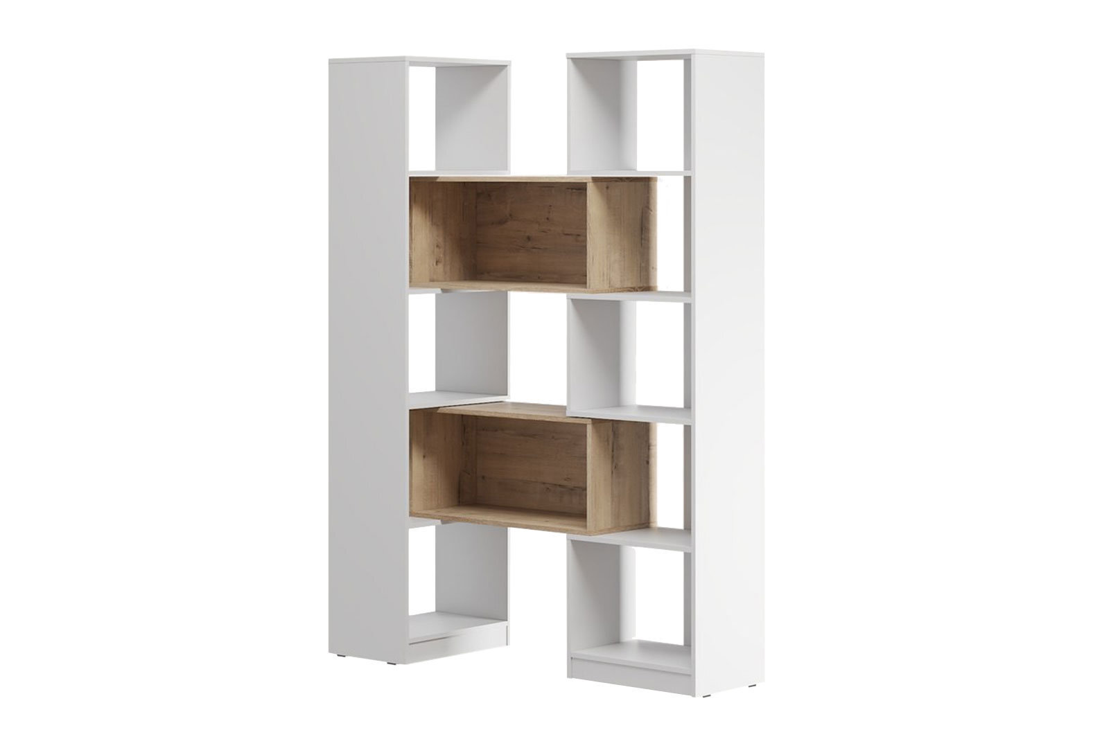 Фото 4 - Cтелаж Kredens furniture TA0001 трансформер 156 / 115 см, білий / дуб аппалачі