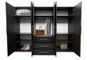 Фото 5 - Шафа MiroMark Магнум 6-дверна з 3 шухлядами 294 см, антрацит