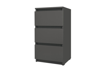 Фото Комод Moreli Т 216 з 3 шухлядами 40 см антрацит