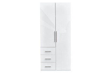 Фото Шкаф MiroMark Магнум 2-дверный з 3 ящиками 98 см, белый