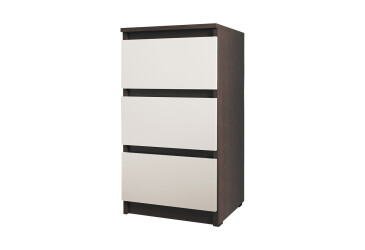 Фото Комод Moreli Т 216 з 3 шухлядами 40 см венге магія / білий