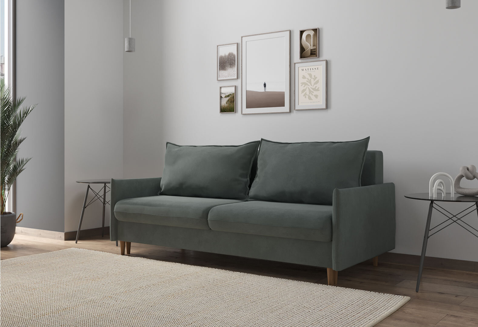 Фото 2 - Диван Vika Прованс тк. Steam 32, 205x95 см