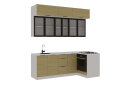 Image 2 - Кутова кухня Діплос / Diplos Blum 2.2х1.2 MebelStar 3-ярусна, натуральне дерево