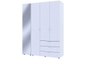 Фото 7 - Шафа Doros Гелар 4-дверна з дзеркалом і 3 шухлядами 155 см Білий