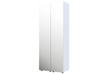 Фото Шкаф Doros Гелар 2-дверная с зеркалом 78 см Белый