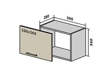 Фото В27 Тумба 1Д 50 Колор-міх / Color-mix VIP-master