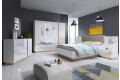 Фото 1 - Спальня Perfect Home Арко / Arco 4D, білий глянець / дуб грандсон