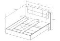 Image 4 - Кровать-подиум Perfect Home Арден / Arden (без вклада) 160х200 см, дуб санд гранж / матера