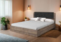 Image 2 - Кровать-подиум Perfect Home Арден / Arden (без вклада) 160х200 см, дуб санд гранж / матера