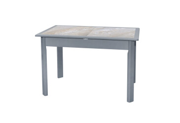 Фото Стол обеденный Модуль Люкс Мираж 115x74 см раскладной, грей