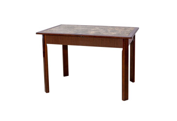 Фото Стол обеденный Модуль Люкс Мираж 115x74 см раскладной, орех тёмный