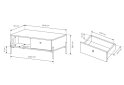 Изображение 7 - Стол журнальный Perfect Home Сканди / Scandi 100х60 см, дуб сканди / ель сканди