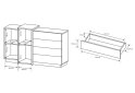 Изображение 6 - Комод Perfect Home 3D 2-дверный с 4 ящиками 160 см, белый/дуб крафт золотой