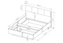 Image 5 - Кровать-подиум Perfect Home Талли / Tally (без вклада) 160х200 см, дуб артизан / антрацит