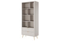 Изображение 1 - Шкаф-стеллаж открытый Perfect Home Ланте / Lante с 2 ящиками 88 см, бежевый, золотые ножки