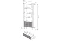 Изображение 6 - Шкаф-стеллаж открытый Perfect Home Ланте / Lante с 2 ящиками 88 см, черный, черные ножки