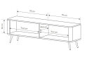Изображение 7 - Тумба под ТВ Perfect Home Ланте / Lante с 2 дверками 163 см, черный, черные ножки