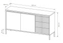 Изображение 6 - Комод Perfect Home Сенсо / Senso 2-дверный с 3 ящиками 153 см, бежевый