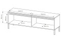 Изображение 7 - Тумба под ТВ Perfect Home Сенсо / Senso с 2 дверками 153 см, бежевый