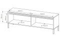 Изображение 7 - Тумба под ТВ Perfect Home Сенсо / Senso с 2 дверками 153 см, черный