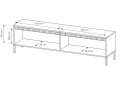 Изображение 7 - Тумба под ТВ Perfect Home Сенсо / Senso с 2 дверками 187 см, бежевый
