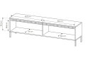 Изображение 7 - Тумба под ТВ Perfect Home Сенсо / Senso с 2 дверками 187 см, черный