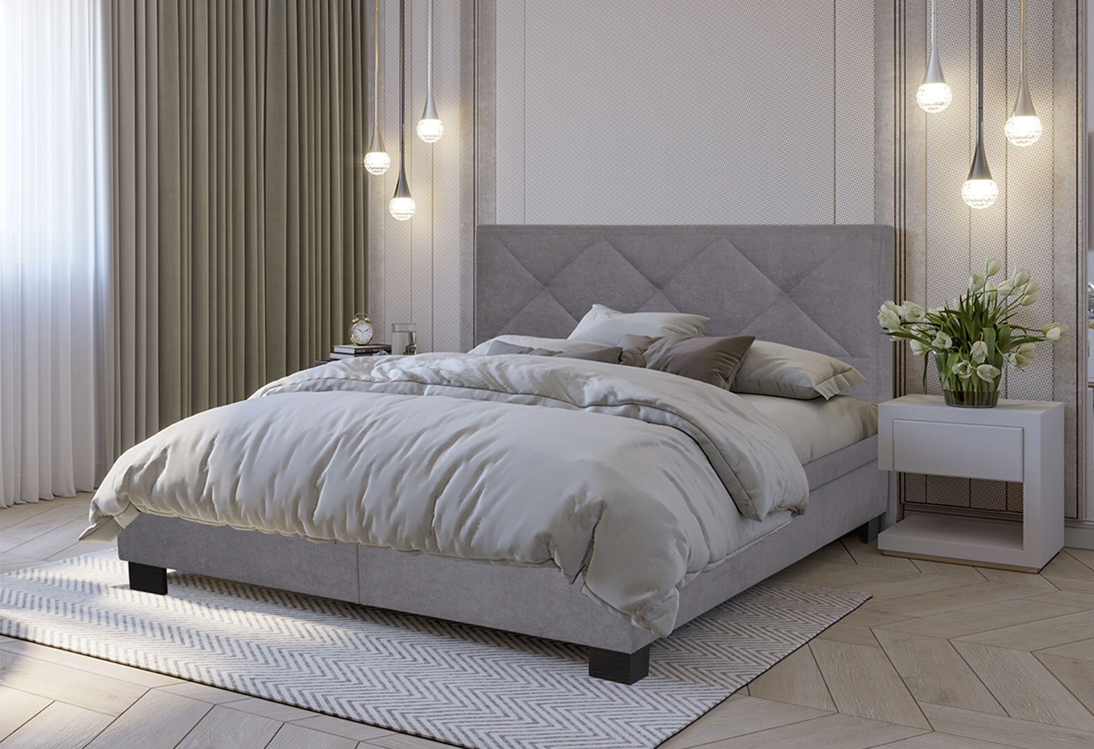 Фото 2 - Ліжко-подіум ЕММ Naomi / Наомі 180x200 см підйомне