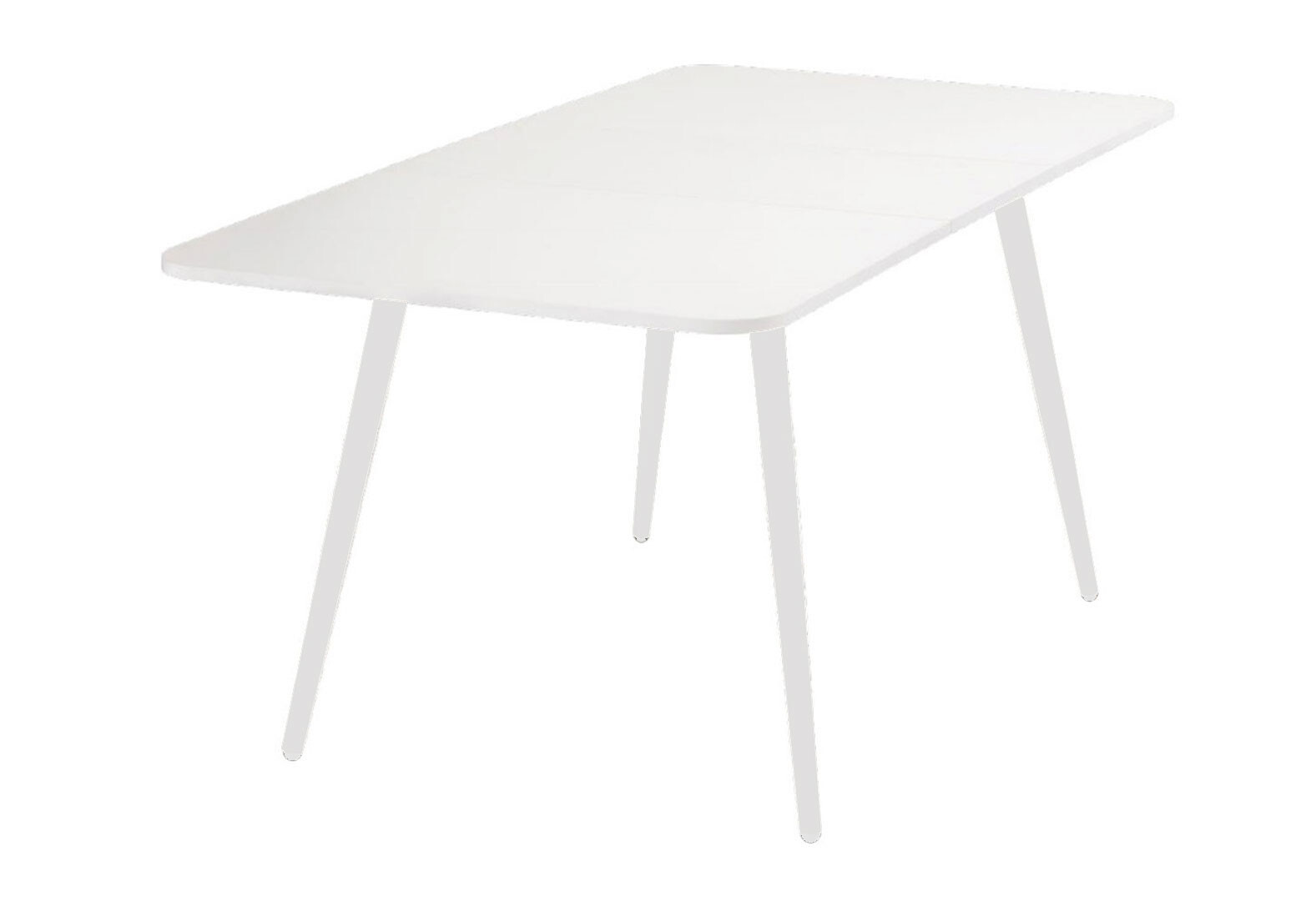 Фото 1 - Стіл обідній Новий Стиль Кейсі / Casey H18 120x80 см розкладний, білий / білі ніжки
