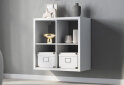 Image 3 - Стелаж на 4 комірки Kredens furniture Vira / Віра-0004 76 см білий