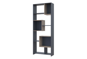 Фото Этажерка высокая Doros BS1 81 см графит / дуб сонома