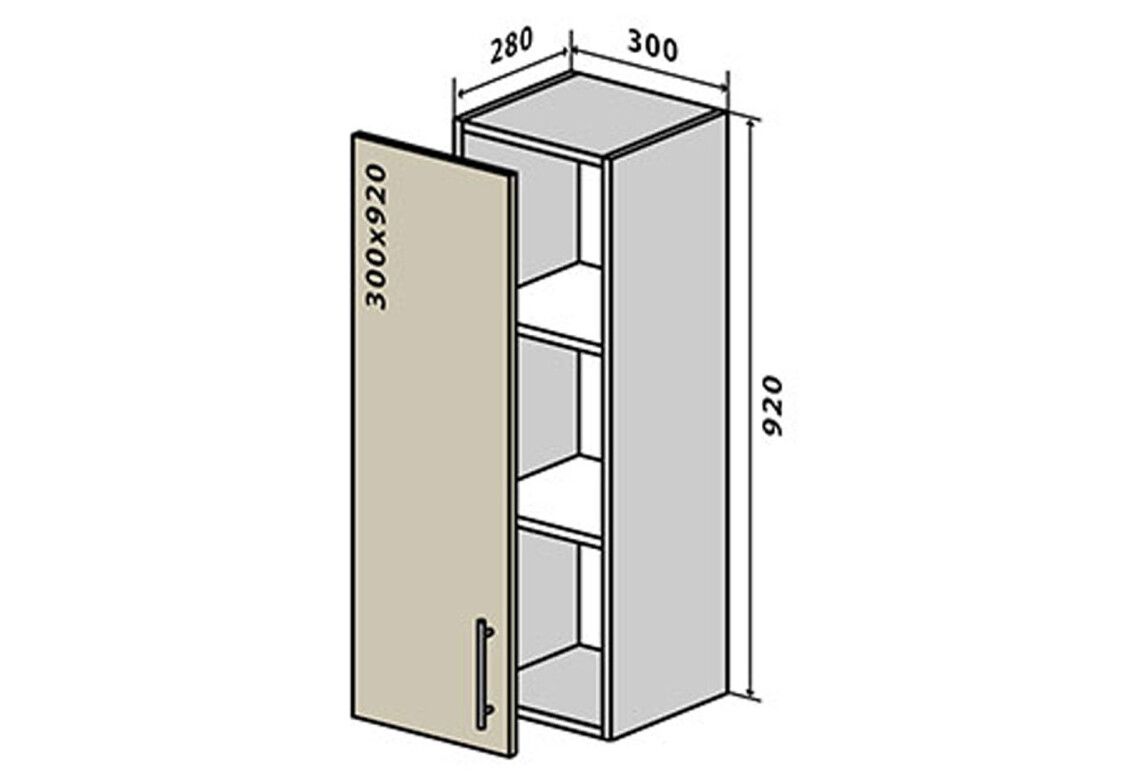 Фото В42 Тумба 1Д 30 ГаМа / GaMa VIP-master