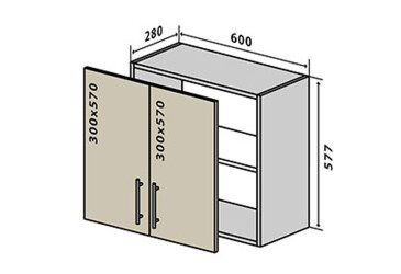 Фото В53 Тумба 2Д 60 ГаМа / GaMa Вип-Мастер