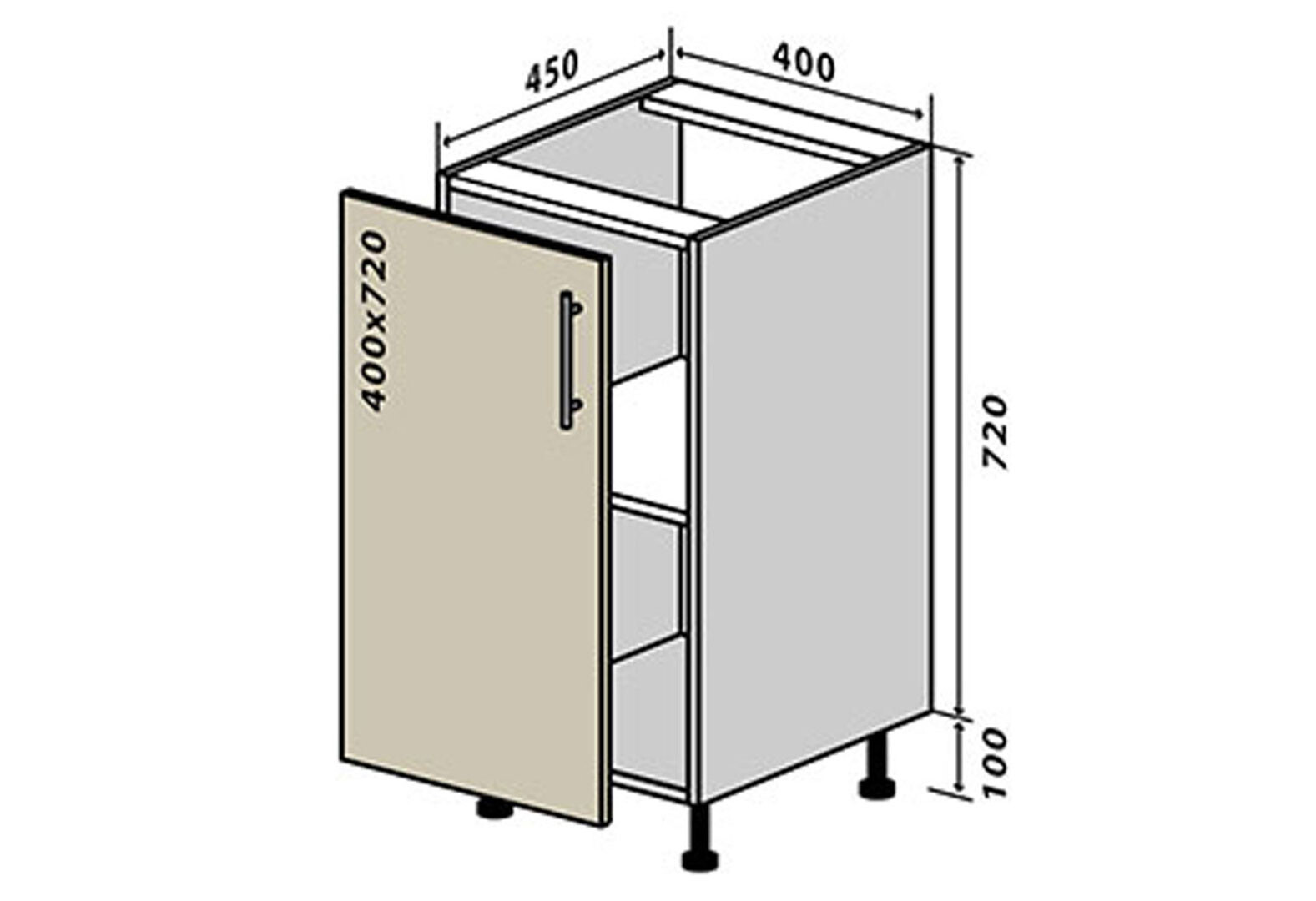 Фото 1 - Н3 Тумба 1Д 40 ГаМа / GaMa Вип-Мастер