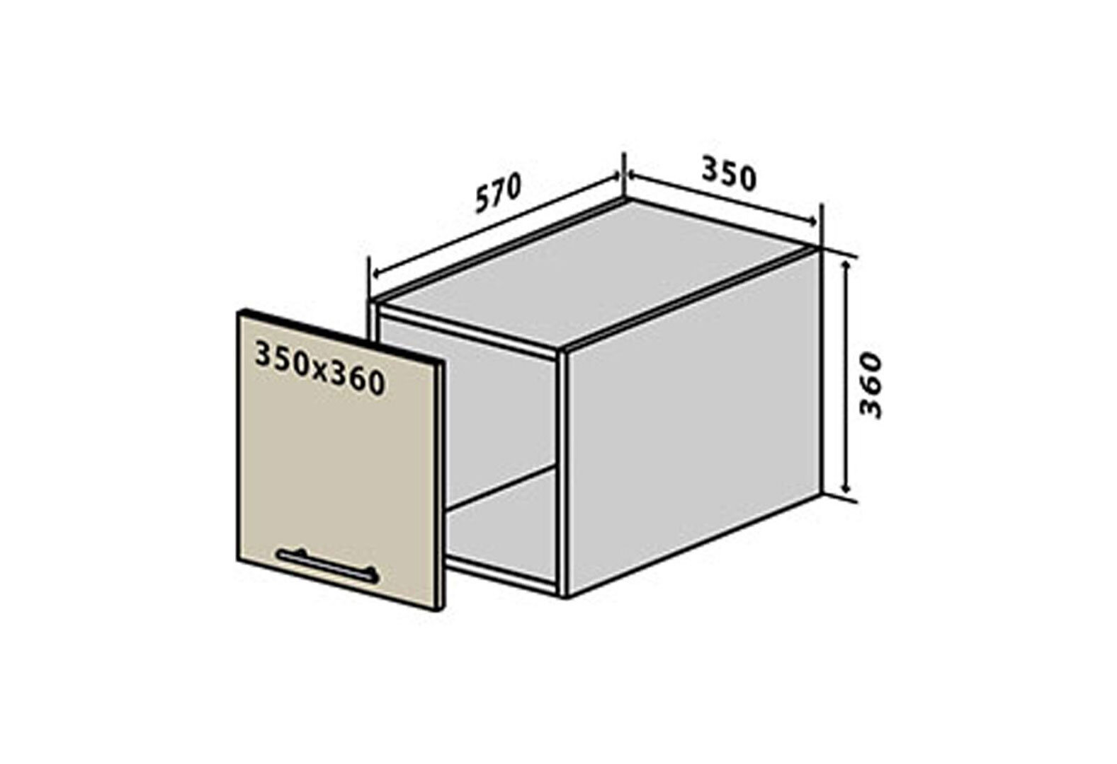 Фото 1 - В64 Тумба 1Д 35 ГаМа / GaMa Вип-Мастер