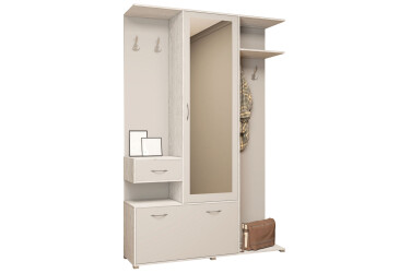 Фото Прихожая Svit Mebliv Грета 140 см артвуд светлый / пепельный