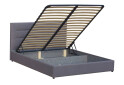 Фото 4 - Ліжко-подіум Vika Горизонт 160х200 см газ.підйомний механізм і ламелі, без матрацу, сіре
