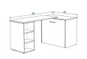 Изображение 7 - Кровать-трансформер Knap Knap Sirim / Сирим-C2 (4 в 1) 80х200 см со столом и полками, дуб крафт белый