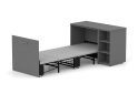Изображение 1 - Кровать-трансформер Knap Knap Sirim / Сирим-C2 (4 в 1) 80х200 см со столом и полками, графит серый