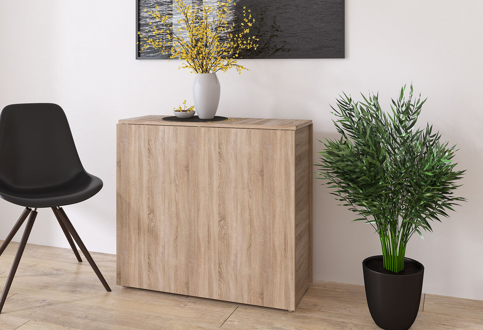 Фото 4 - Стіл-тумба 4 Kredens furniture 33/174 см дуб сонома