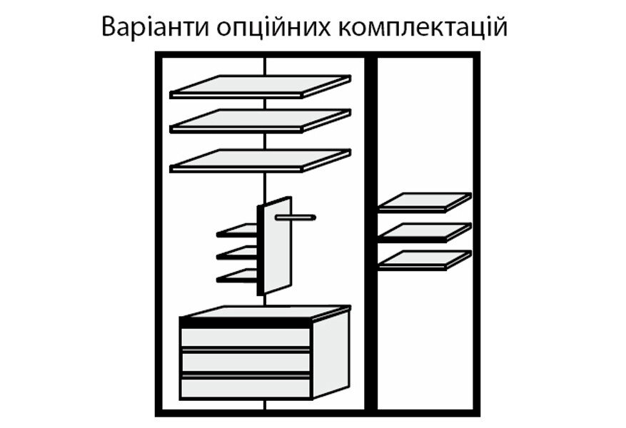 Фото 2 - Шкаф 3Д (с зеркалами) Терра МироМарк