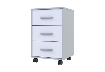 Фото Тумба для офисного стола Doros Т3 43 см, серый / белый