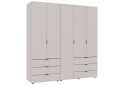 Фото 5 - Шкаф Doros Гелар 2+3 ДСП 5-дверный с 6 ящиками 194 см Кашемир