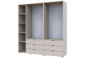 Фото 10 - Шкаф Doros Гелар 2+3 ДСП 5-дверный с 6 ящиками 194 см Кашемир