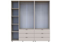 Фото 13 - Шкаф Doros Гелар 2+3 ДСП 5-дверный с 6 ящиками 194 см Кашемир