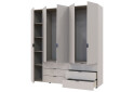 Фото 8 - Шкаф Doros Гелар 2+3 ДСП 5-дверный с 6 ящиками 194 см Кашемир