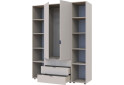 Фото 8 - Шкаф Doros Гелар 2 ДСП 2-дверная с 3 ящиками и 2 этажерками 154 см Кашемир